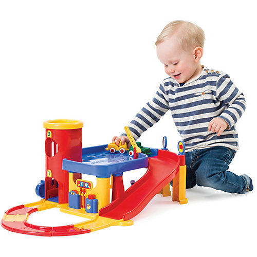 Гараж 2-х уровневый Viking Toys с набором дороги и машинками от Viking Toys