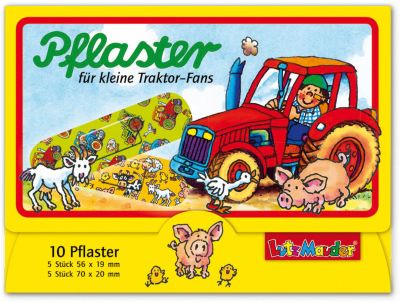 Pflasterset Baustelle & Traktor, 20 Stück in Briefchen 2