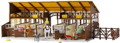 CRAZE BIBI  TINA Pferdestall Set mit Pferden Spielfiguren und Zubehör Reiterhof 