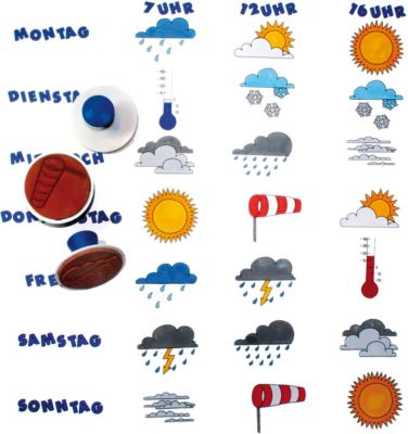 Wetter-Stempel, 10 St�ck