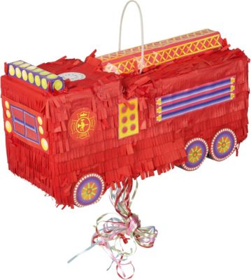 Pull-Pinata Feuerwehrauto