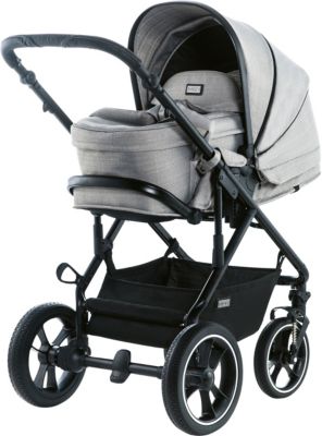 Kombi Kinderwagen Lusso, stone/structure grau