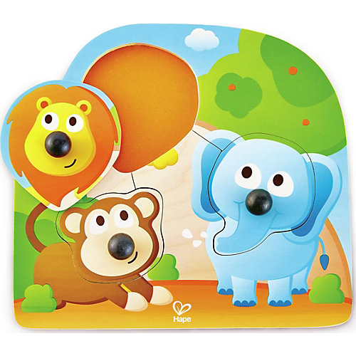 Рамка-вкладыш Hape Большие носы джунгли от Hape