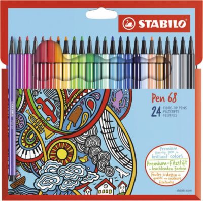 Фломастеры Stabilo "Pen", 24 цвета