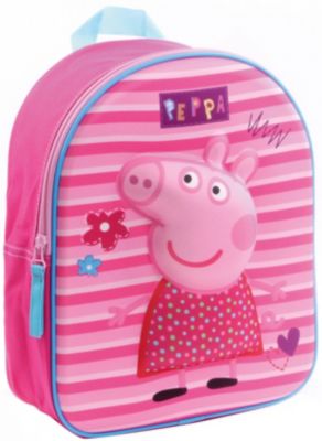 Peppa Pig Wutz  3D Rucksack Backpack 28x25x6 cm Blau Jungenrucksack George grrr 