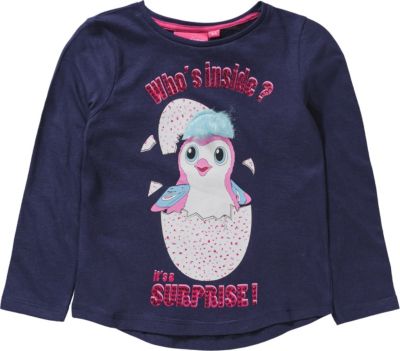Hatchimals Langarmshirt mit Pailletten blau Gr. 110 M�dchen Kleinkinder