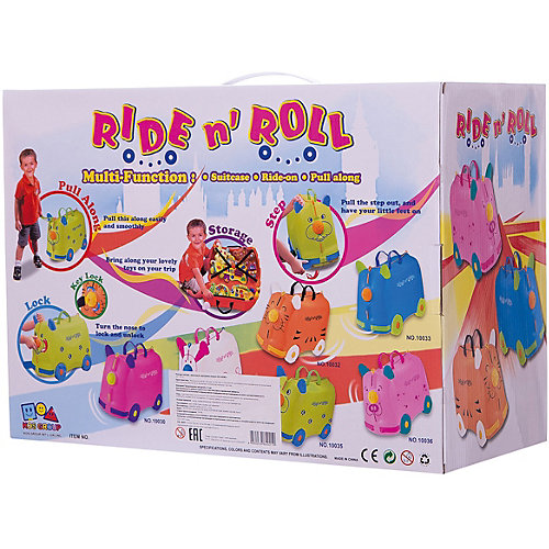 Чемодан на колесиках Ride n'Roll, оранжевый от Ride n’Roll