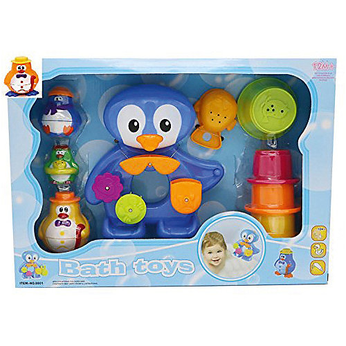 Игровой набор для купания "Пингвины на отдыхе" от Xing Long Da Toys