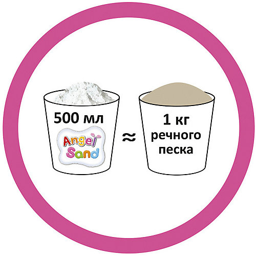 Кинетический игровой песок Donerland "Angel Sand" 0,5 л., розовый от Donerland