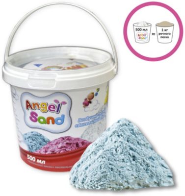 Кинетический игровой песок Donerland "Angel Sand" 0,5 л., голубой