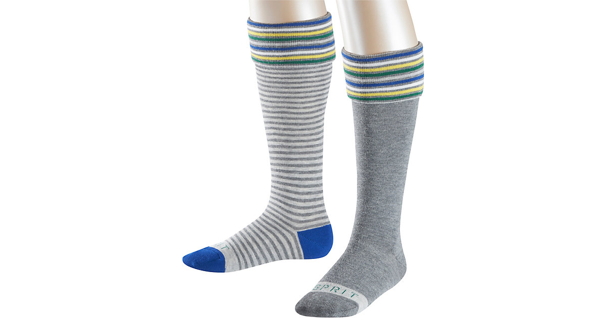 ESPRIT · Kinder Kniestrümpfe Stripe Logo Doppelpack Gr. 35-38 ESPRIT · Kinder Kniestrümpfe Stripe Logo Doppelpack Gr. 35-38