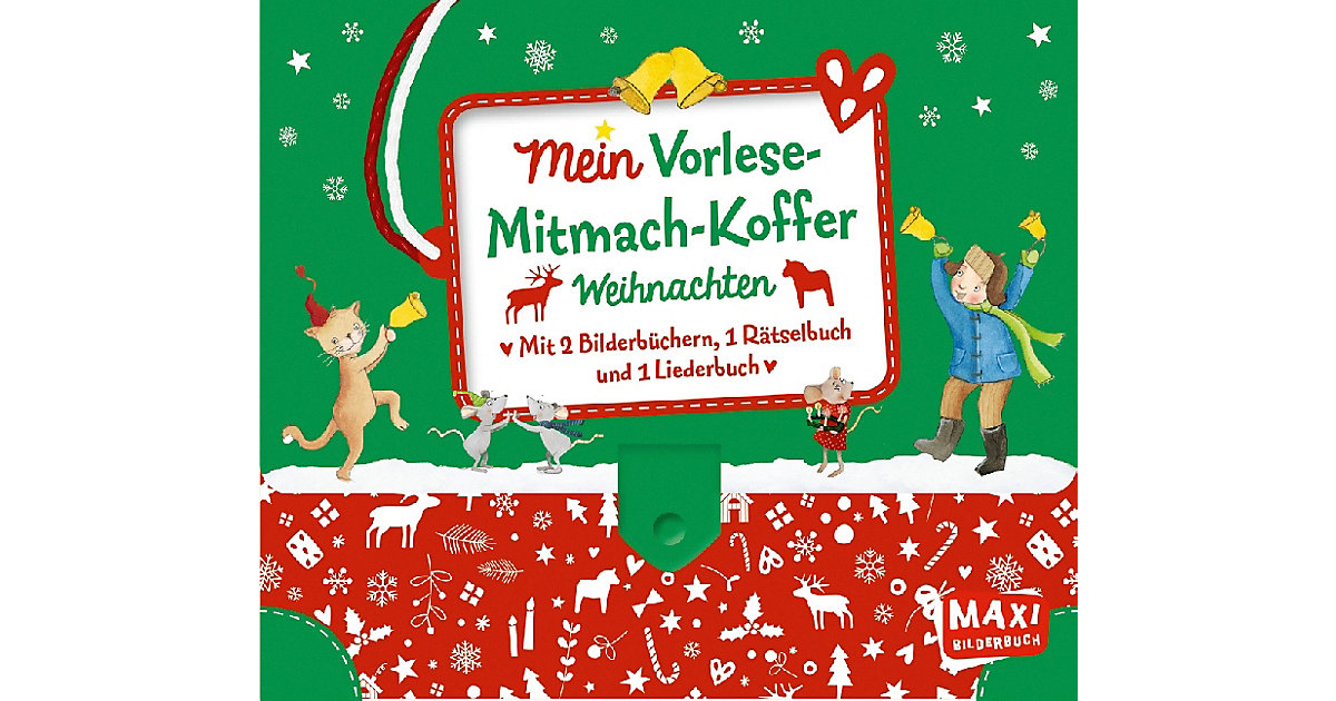 Buch - Maxi Bilderbuch: Mein Vorlese-Mitmach-Koffer - Weihnachten, 4 Bände