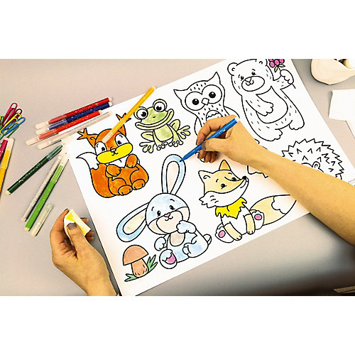 Многоразовый коврик-раскраска HappyArt "Зверюшки" от HappyArt