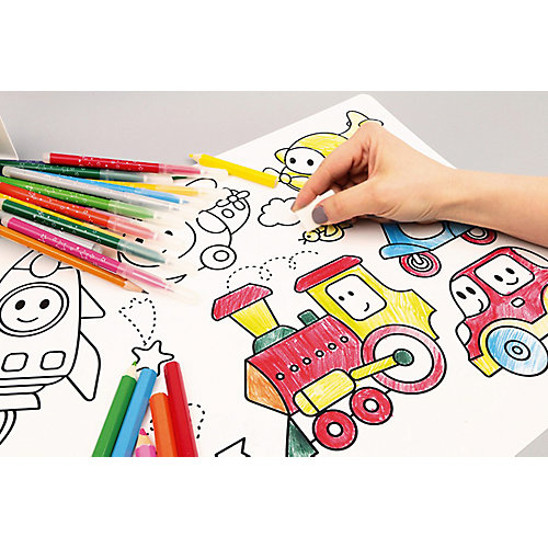 Многоразовый коврик-раскраска HappyArt "Транспорт" от HappyArt