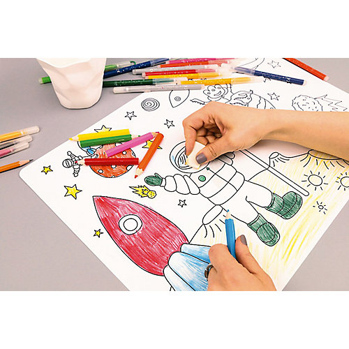 Многоразовый коврик-раскраска HappyArt "Космос" от HappyArt