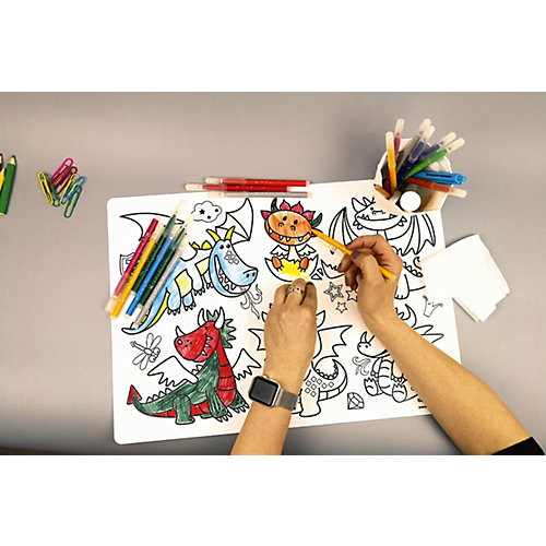 Многоразовый коврик-раскраска HappyArt "Дракончики" от HappyArt