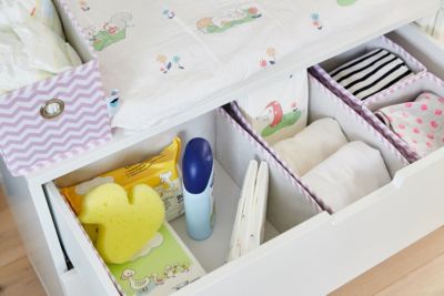 Aufbewahrungsorganizer- Set, 5 tlg., rosa Chevron, STORE IT! | myToys