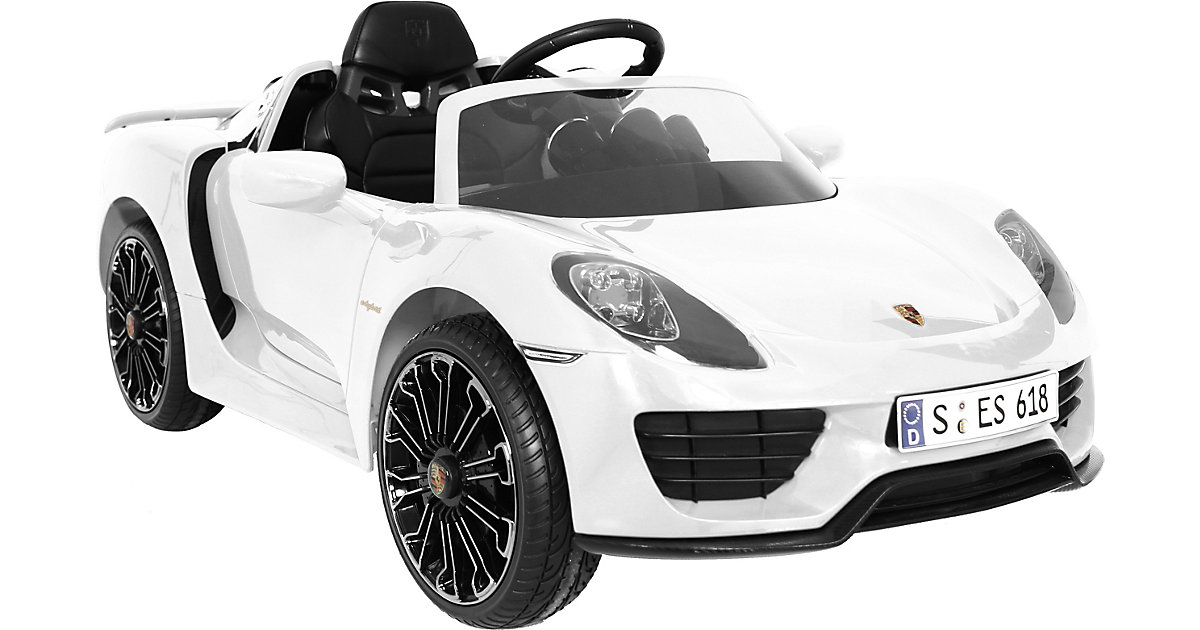 Rollplay · Porsche 918 Spyder Hybrid Supercar 12V, weiß Rollplay · Porsche 918 Spyder Hybrid Supercar 12V, weiß