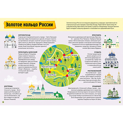 Энциклопедия + пазл "Читай, Играй, Учись" Россия от Махаон