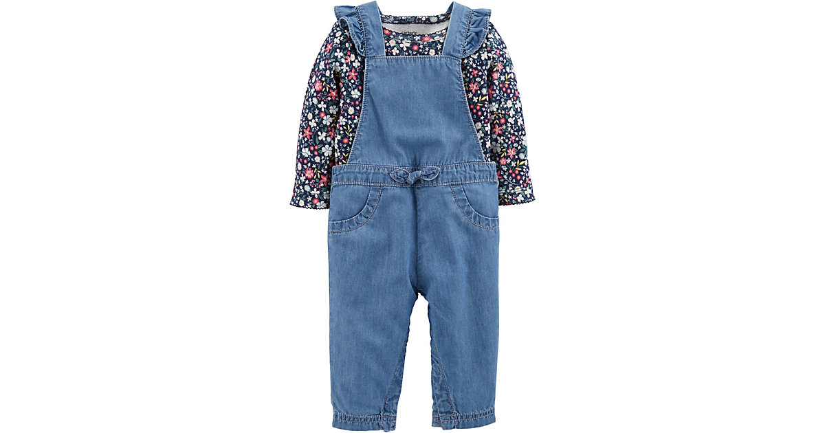Carter´s · Baby Set Latzjeans + Langarmbody Gr. 86 Mädchen Kleinkinder Carter´s · Baby Set Latzjeans + Langarmbody Gr. 86 Mädchen Kleinkinder