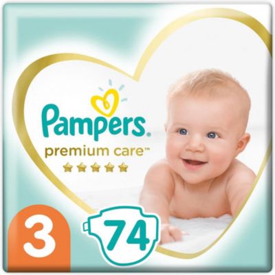Подгузники Pampers Premium Care 6-10 кг, 74 шт