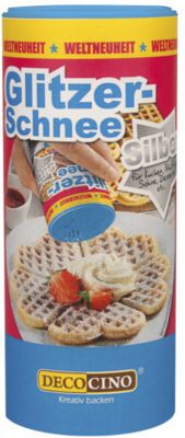 Glitzer-Schnee silber