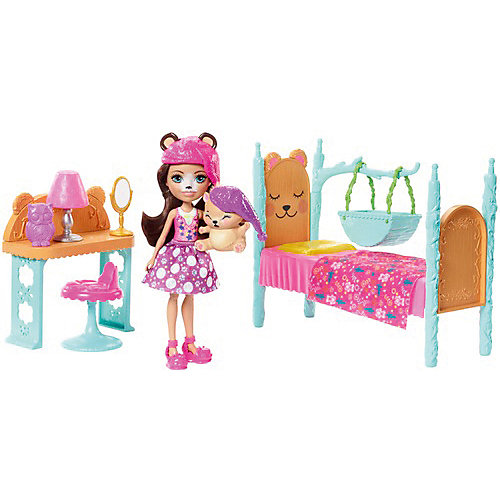 Набор с куклой Enchantimals "Сюжетные наборы" Брен Медведь от Mattel