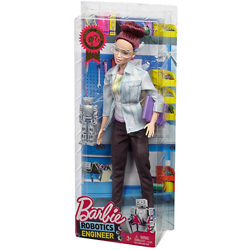 Кукла Barbie "Робототехник" Барби с окрашенными волосами от Mattel