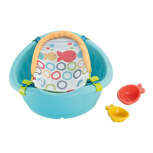 Детская ванночка Fisher Price "Купаемся и растем" от Mattel