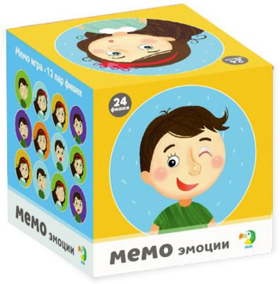 Настольная игра-мемо Dodo "Эмоции", 24 фишки