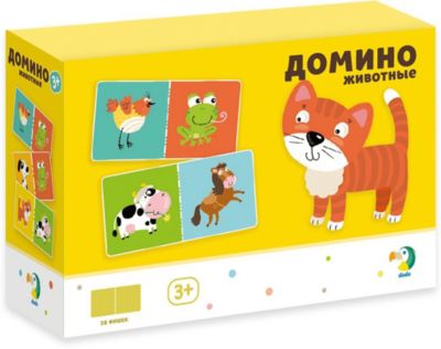 Настольная игра Dodo Домино "Животные"