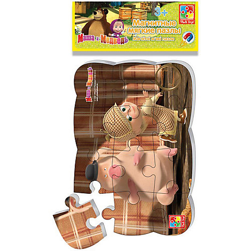 Магнитные пазлы Vladi Toys "Маша и Медведь" Шерлок Холмс от Vladi Toys