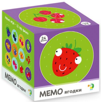Настольная игра-мемо Dodo "Ягодки", 24 фишки
