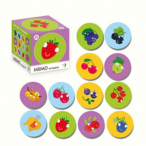 Настольная игра-мемо Dodo "Ягодки", 24 фишки от Dodo