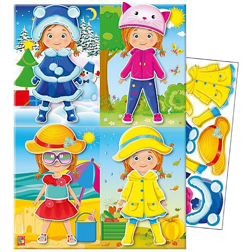 Набор с мягкими наклейками Vladi Toys "Времена года" от Vladi Toys
