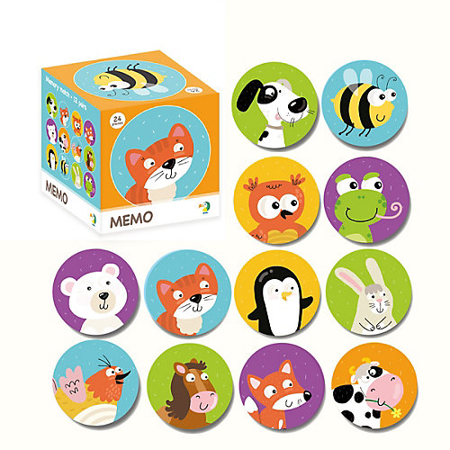 Настольная игра-мемо Dodo "Животные", 24 фишки от Dodo