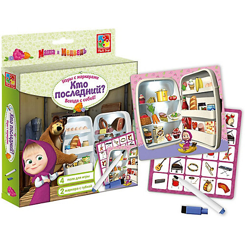 Настольная игра с маркером Vladi Toys "Маша и Медведь" Кто последний от Vladi Toys