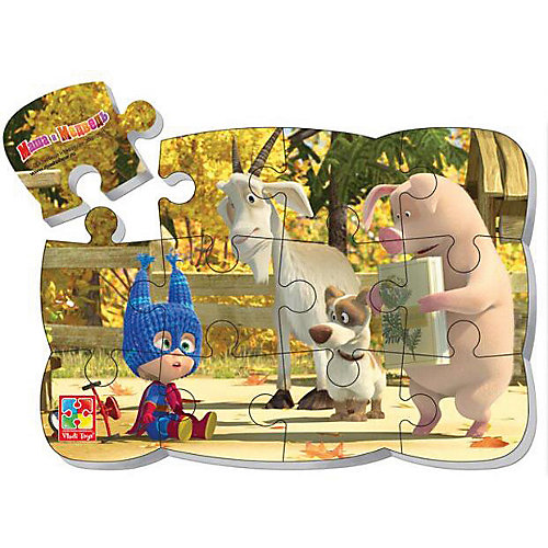 Магнитные пазлы Vladi Toys "Маша и Медведь" Маша супер-герой от Vladi Toys