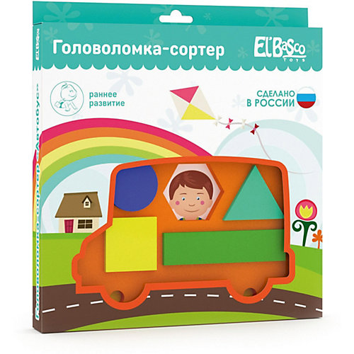 Головоломка-сортер El`Basco Toys "Автобус"