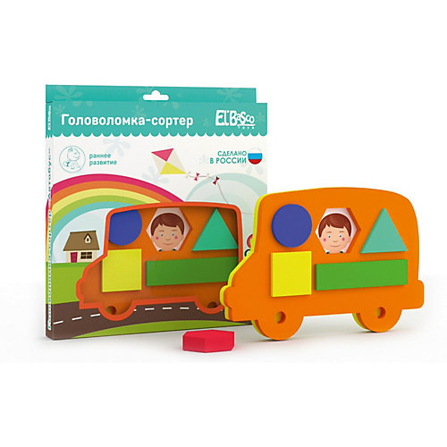 Головоломка-сортер El`Basco Toys "Автобус"