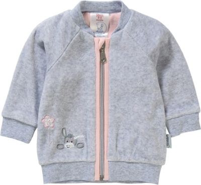 Sweat-Jacke Emmi Girl silber Gr. 56 Mdchen Baby