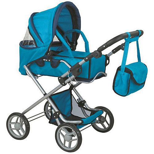 Коляска для кукол Buggy Boom Infinia трансформер, синяя от Buggy Boom