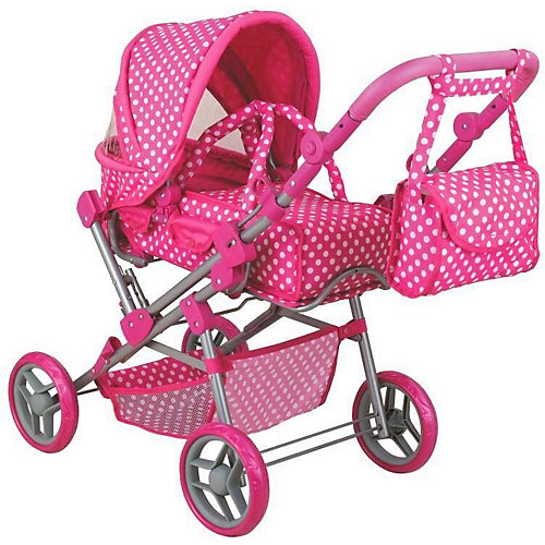 Коляска для кукол Buggy Boom Infinia трансформер, розовая от Buggy Boom