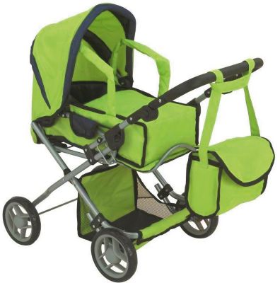 Коляска для кукол Buggy Boom Infinia трансформер, салатовая