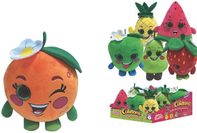 Мягкая игрушка ABtoys Cukoons "Фрукты", 15 см