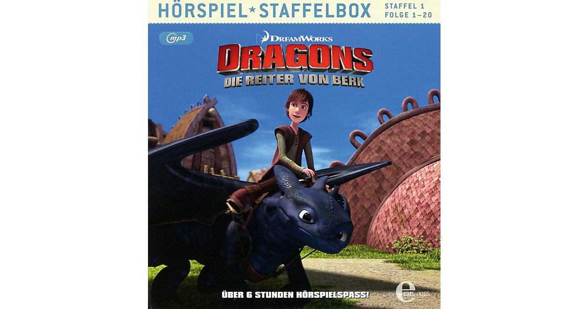 CD Dragons - Die Reiter von Berk: Staffelbox 1 (MP3) (Folgen 1-20) Hörbuch