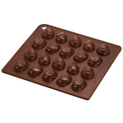 Schokoladenform Ostereier ��Confiserie�� mit 20 Motiven braun