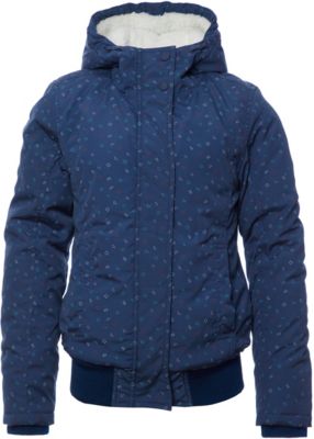 Jacke mit Teddyfutter dunkelblau Gr. 176 Mdchen Kinder
