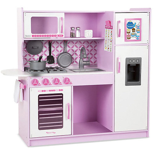 Деревянная кухня Melissa&Doug, розовая от Melissa & Doug