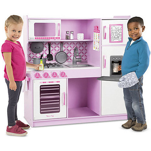 Деревянная кухня Melissa&Doug, розовая от Melissa & Doug